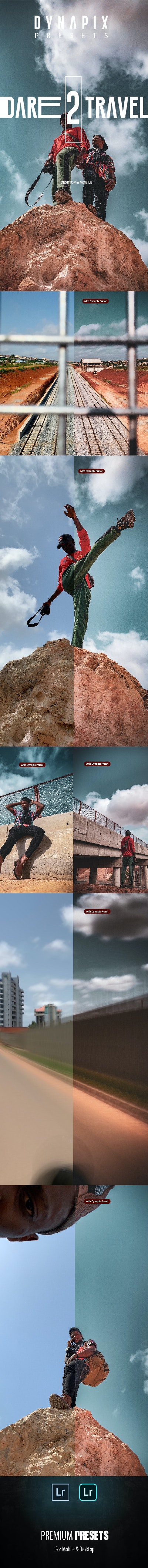 GraphicRiver - DYNAPIX Dare 2 Travel Lightroom Mobile and Desktop Presets 27217240 2 Dare2Travel