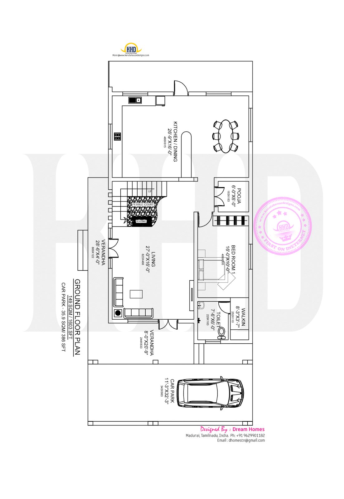 Beautiful modern house in Tamilnadu - Kerala home design and floor