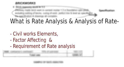 Rate Analysis