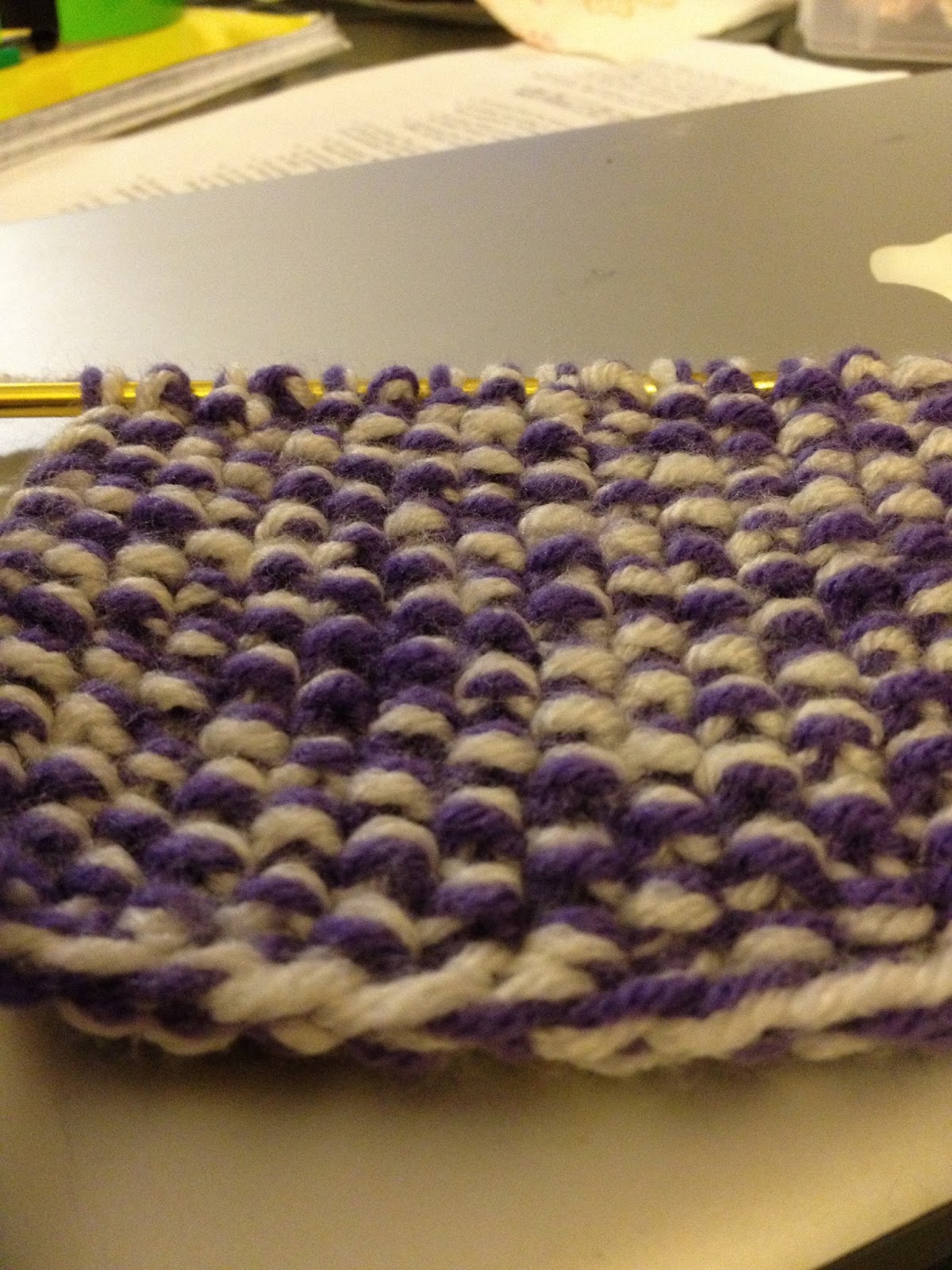 Knit Your Life: How to Knit the (Double Yarn) Seed Stitch