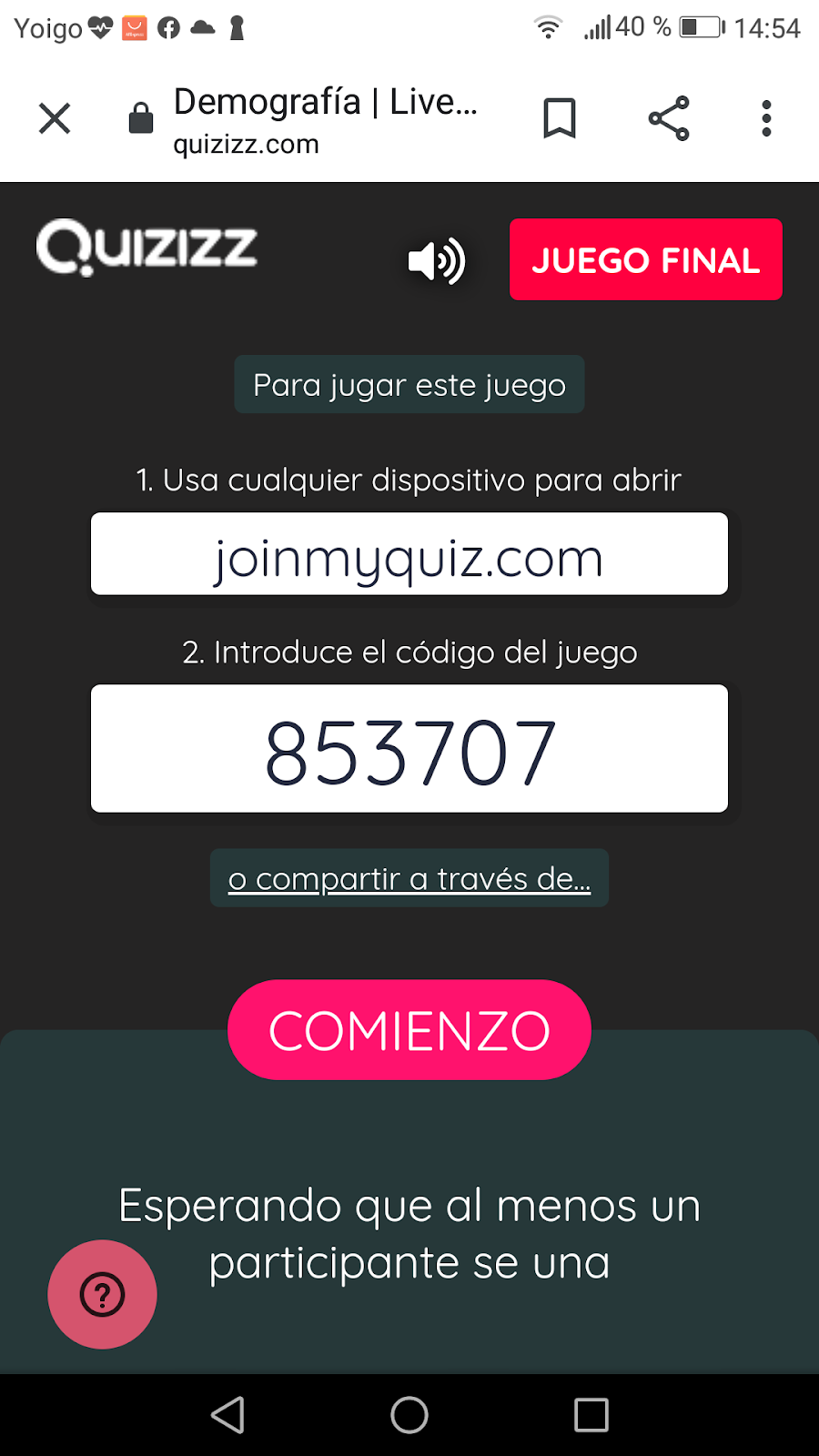 VIAJANDO HACIA LAS TICS Quizizz Sociales