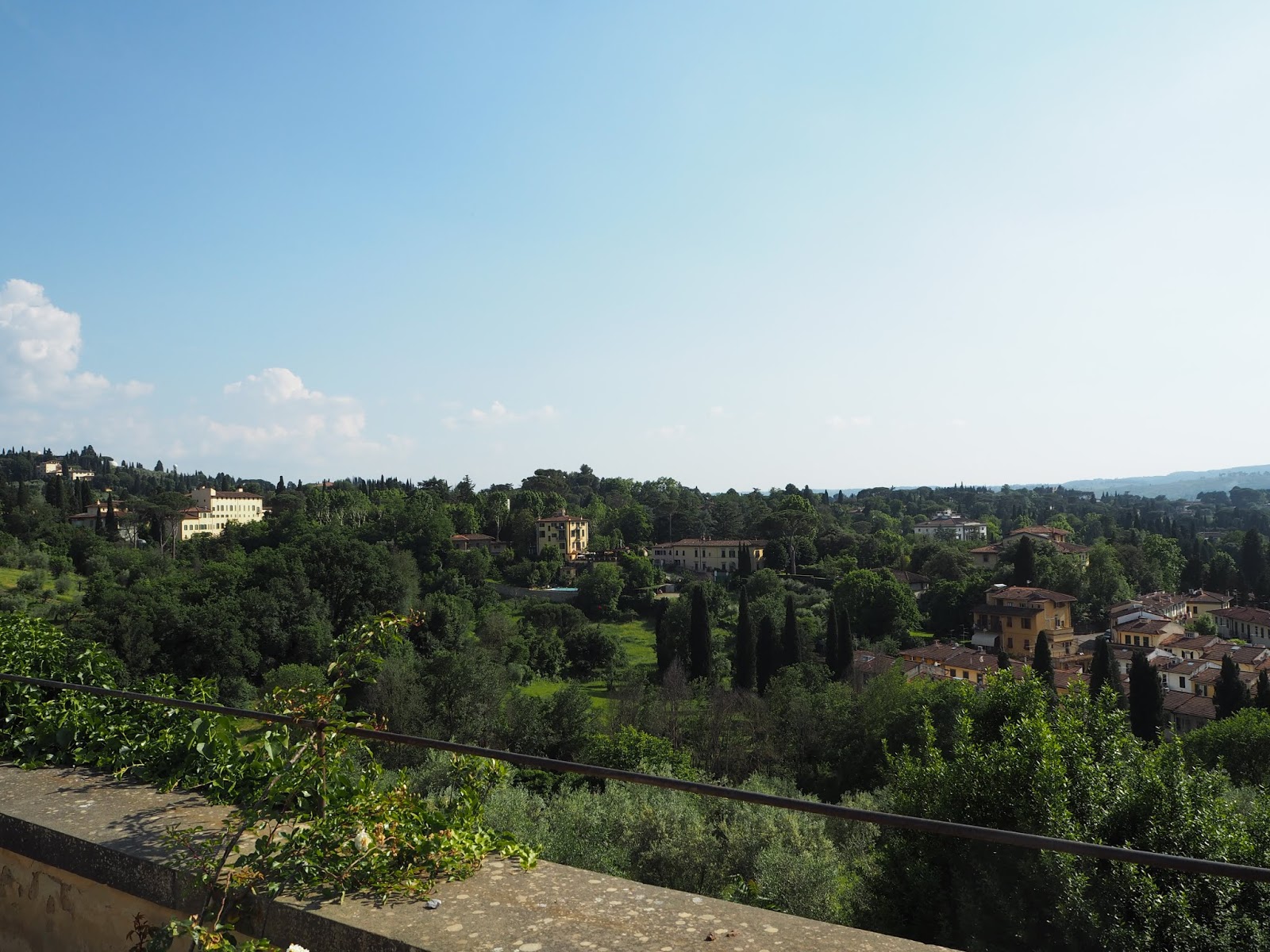 florentine villas in the surrounding hills of florence