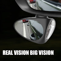 Wide-angle Convex Car Rearview Mirror for Blind Spots