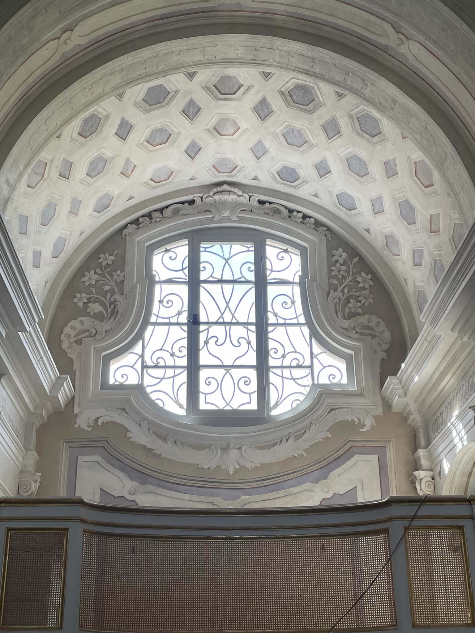 Oratorio di Belvedere PARTI RESTAURATE L'ABSIDE E LA CUPOLA CENTRALE