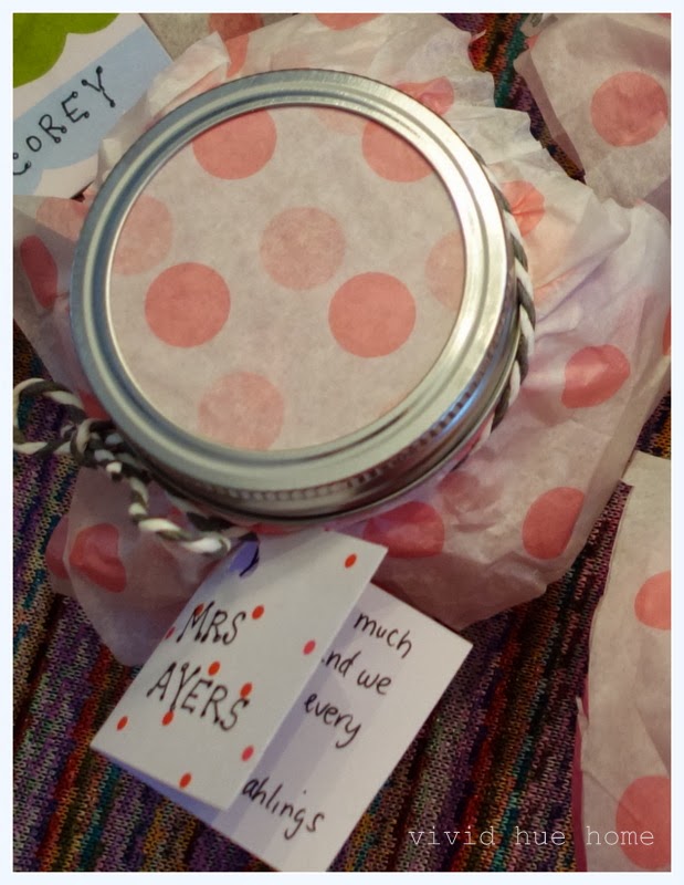 Vivid Hue Home: Valentine's Day DIY Favors