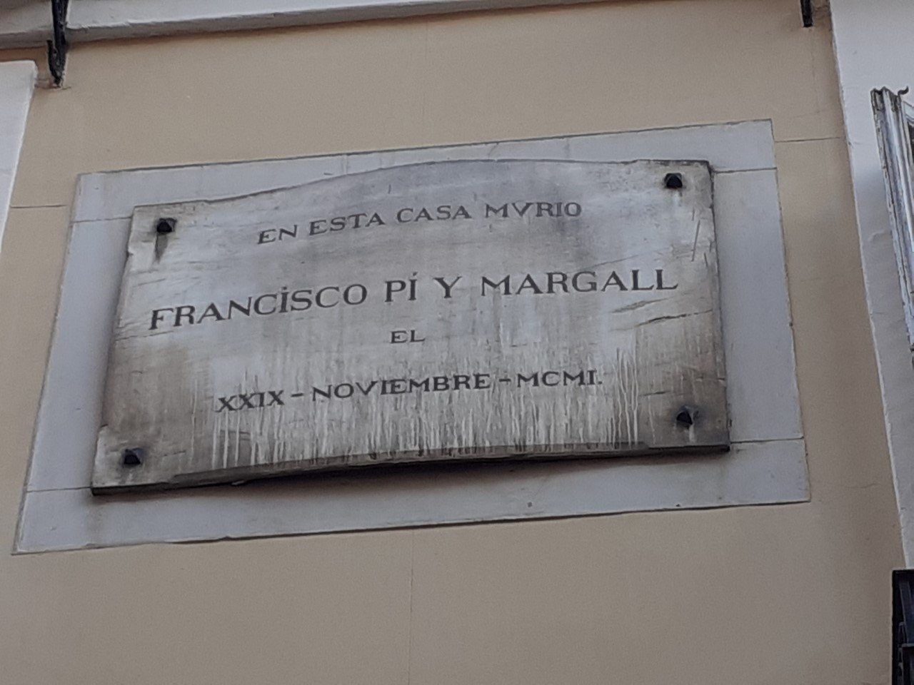MADRID EN SUS PLACAS FRANCISCO PI Y MARGALL