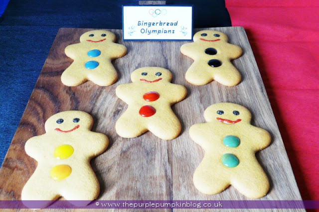 Gingerbread Olympians for an #Olympics Party at The Purple Pumpkin Blog