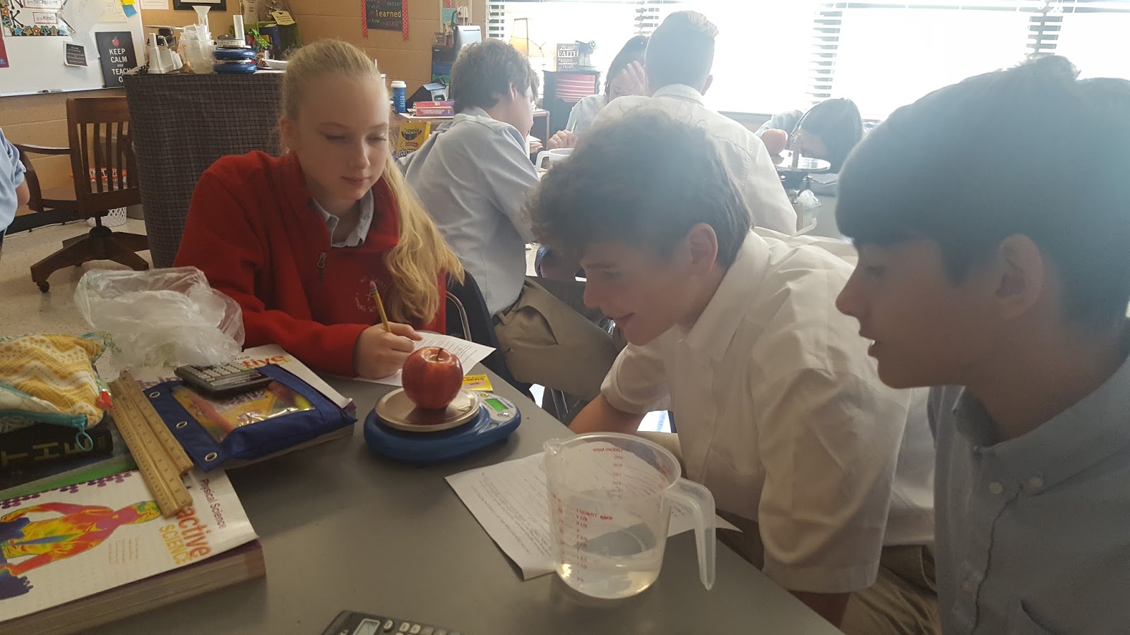 Ms. McAuliff's Math and Science Classes An apple a day!!! Chemistry