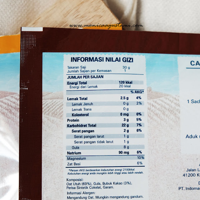 Kandungan Gizi Oatmeal Quaker Homecare24