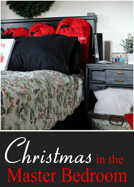 Decorating the Master Bedroom & Hallway for Christmas with a mix of modern and traditional elements.