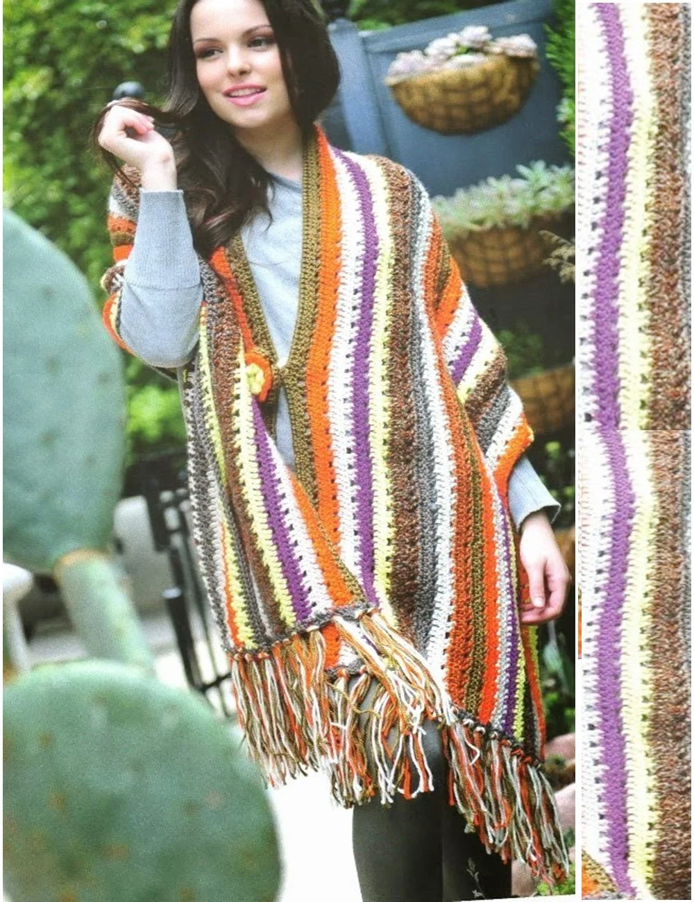 manton ganchillo, patrones crochet, moda femenina tejida