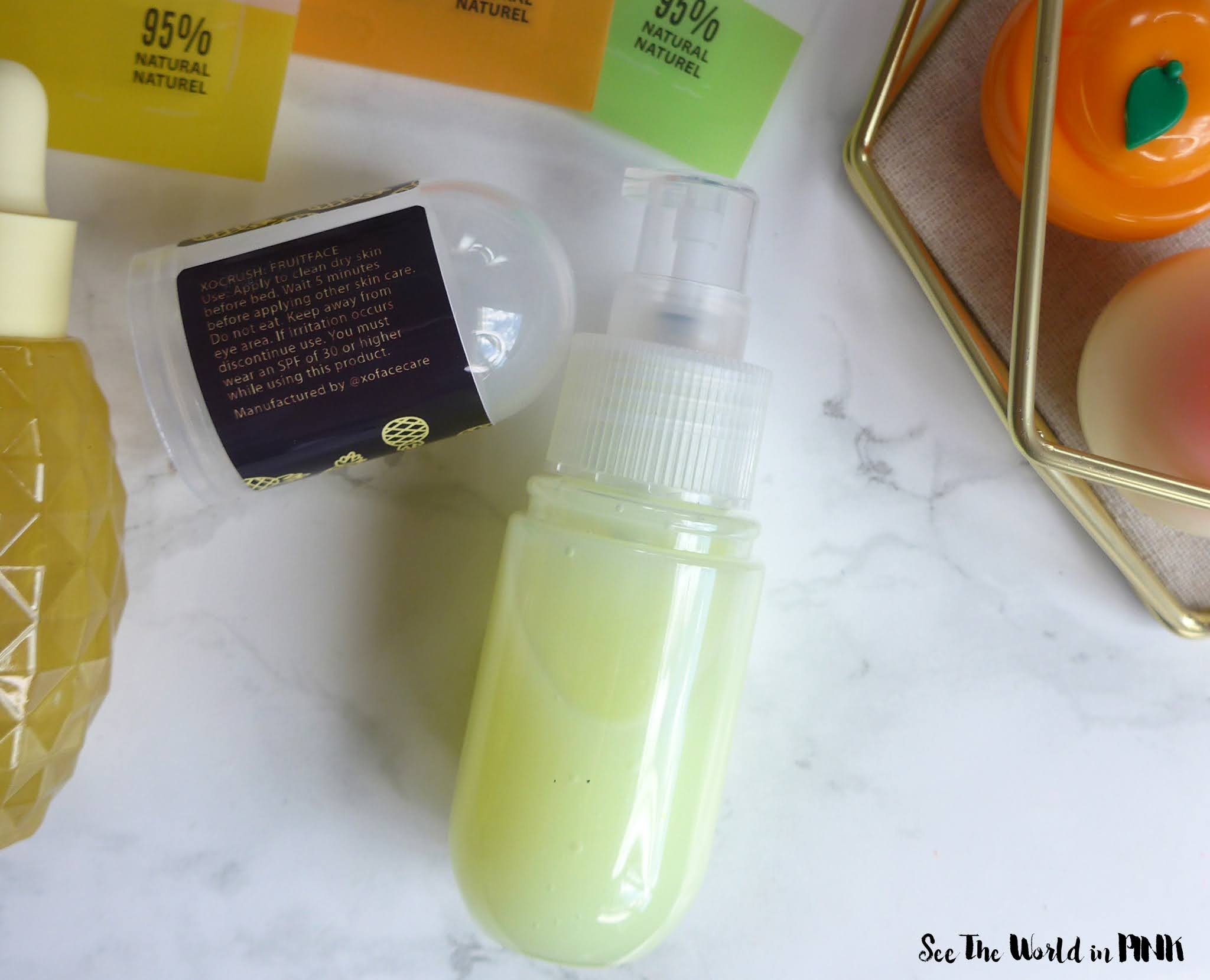 XO Treatment Room Pineapple Exfoliating Gel See the World in PINK