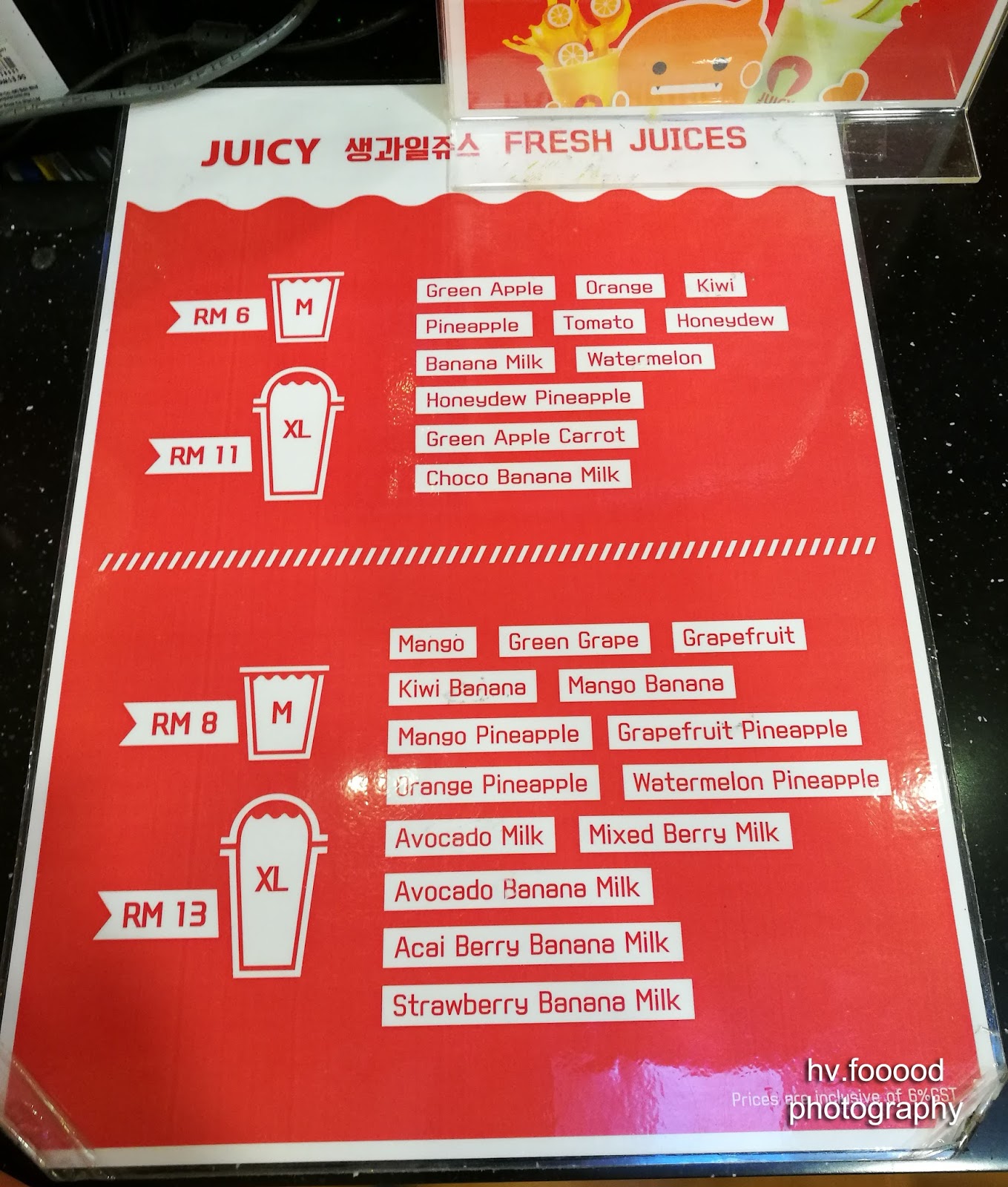 LIVE to EAT not eat to live Juicy fresh juice bar Sunway Pyramid