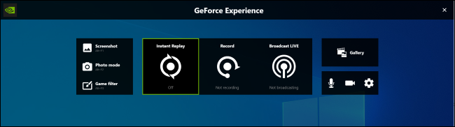تراكب GeForce Experience على Windows 10