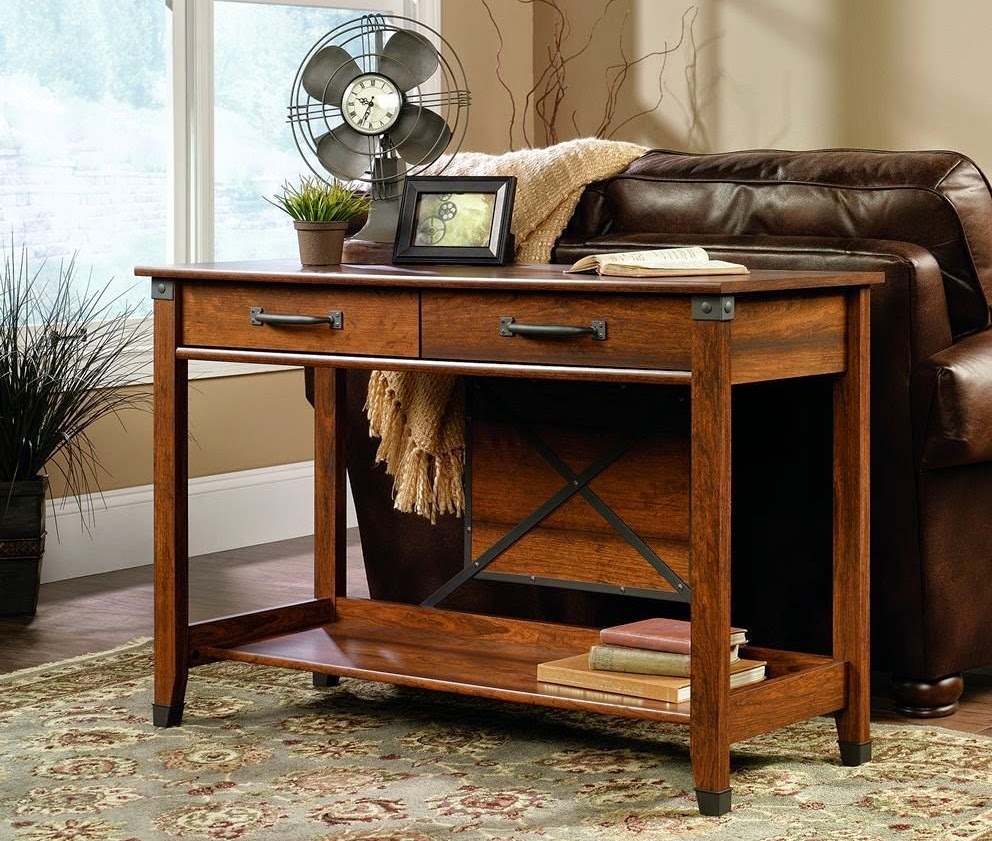 Carson Forge Sofa Table, Washington Cherry Finish | Console Tables