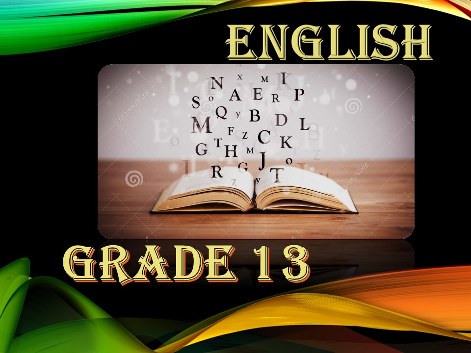 Grade 13 English grade-13-english