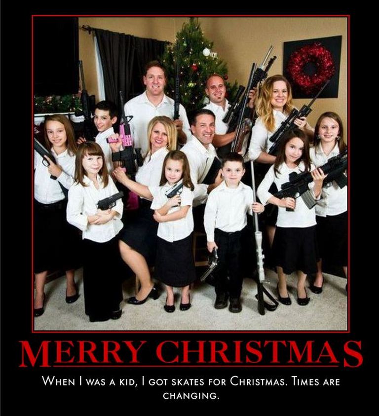 Acerbic Politics Christmas guns