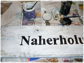 DIY alles vonKarin : DIY: Gartenschild aus Holz