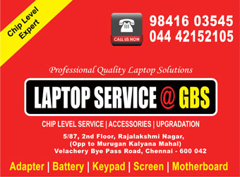 Laptop Service in Velachery