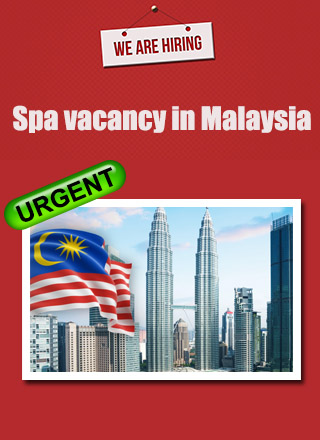 Spa vacancy in Malaysia