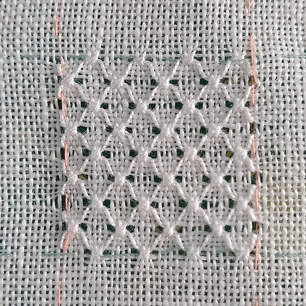 Lyn's Needlecase: Lovely Pulled Thread Stitch