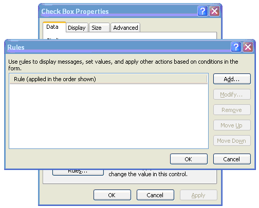 Vanilla Tech: Mutually Exclusive CheckBoxes in InfoPath