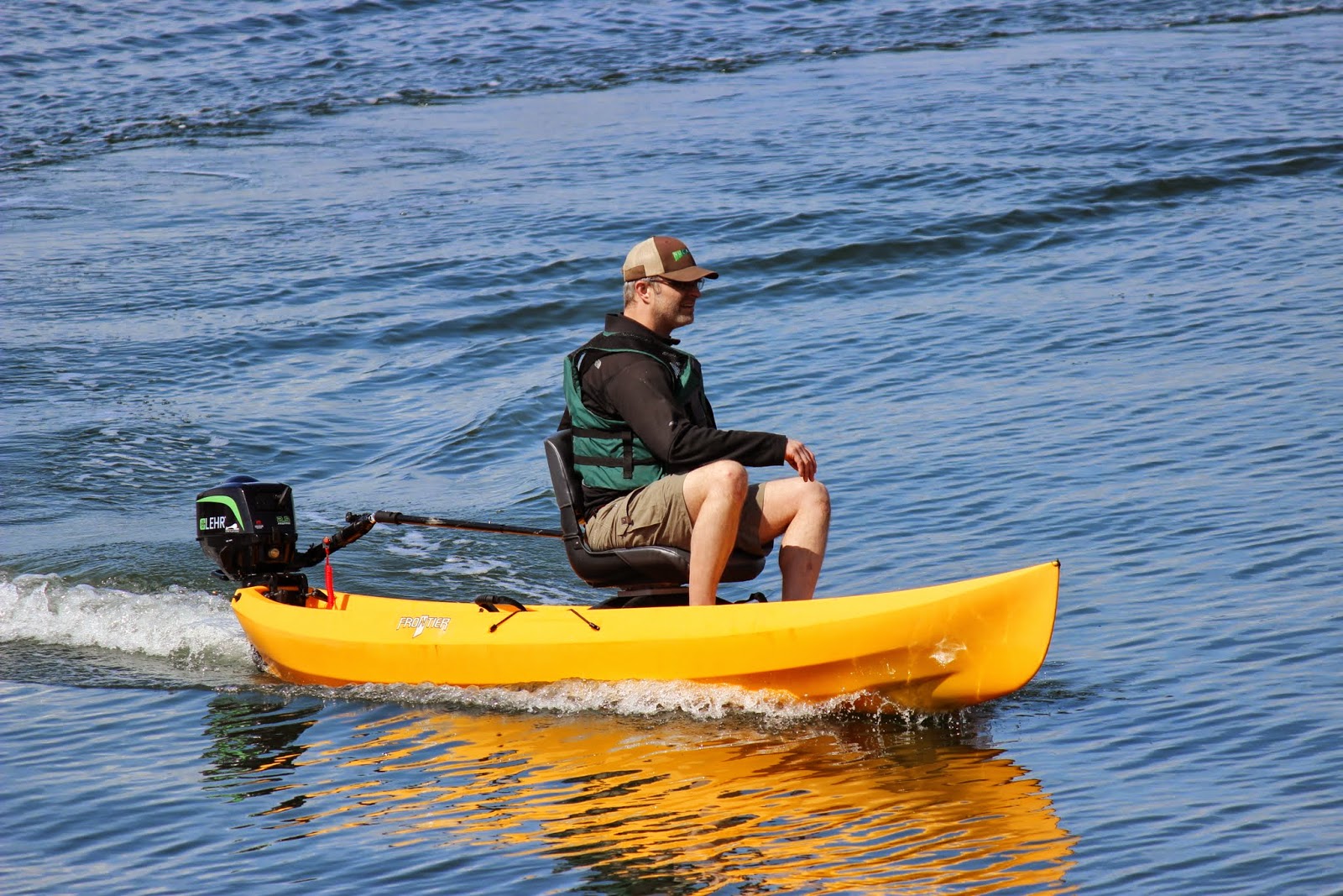 Kayak With Outboard Engine
