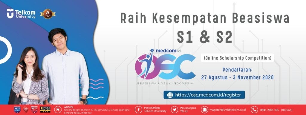 Daftar Beasiswa Kuliah Telkom University