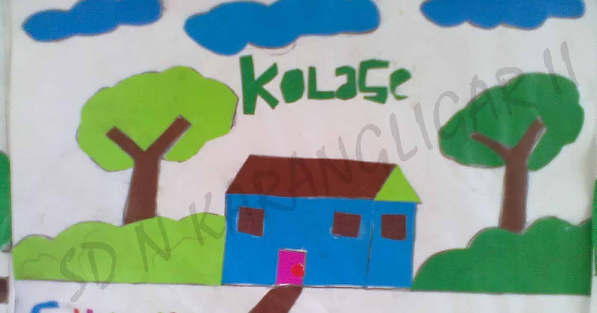 Gambar Kolase Menggunakan Kertas