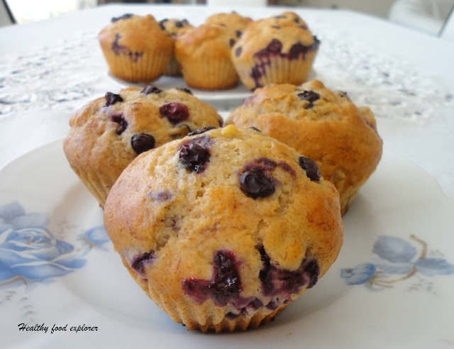 Wegańskie muffinki bananowe