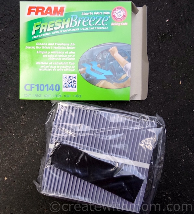 Create With Mom Tutorial on How to Change Cabin Air and Engine Filters