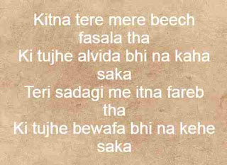 bewafa wali shayari in hindi