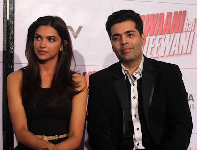 Deepika, Ranbir and Karan at Trailer launch of 'Yeh Jawaani Hai Deewani'