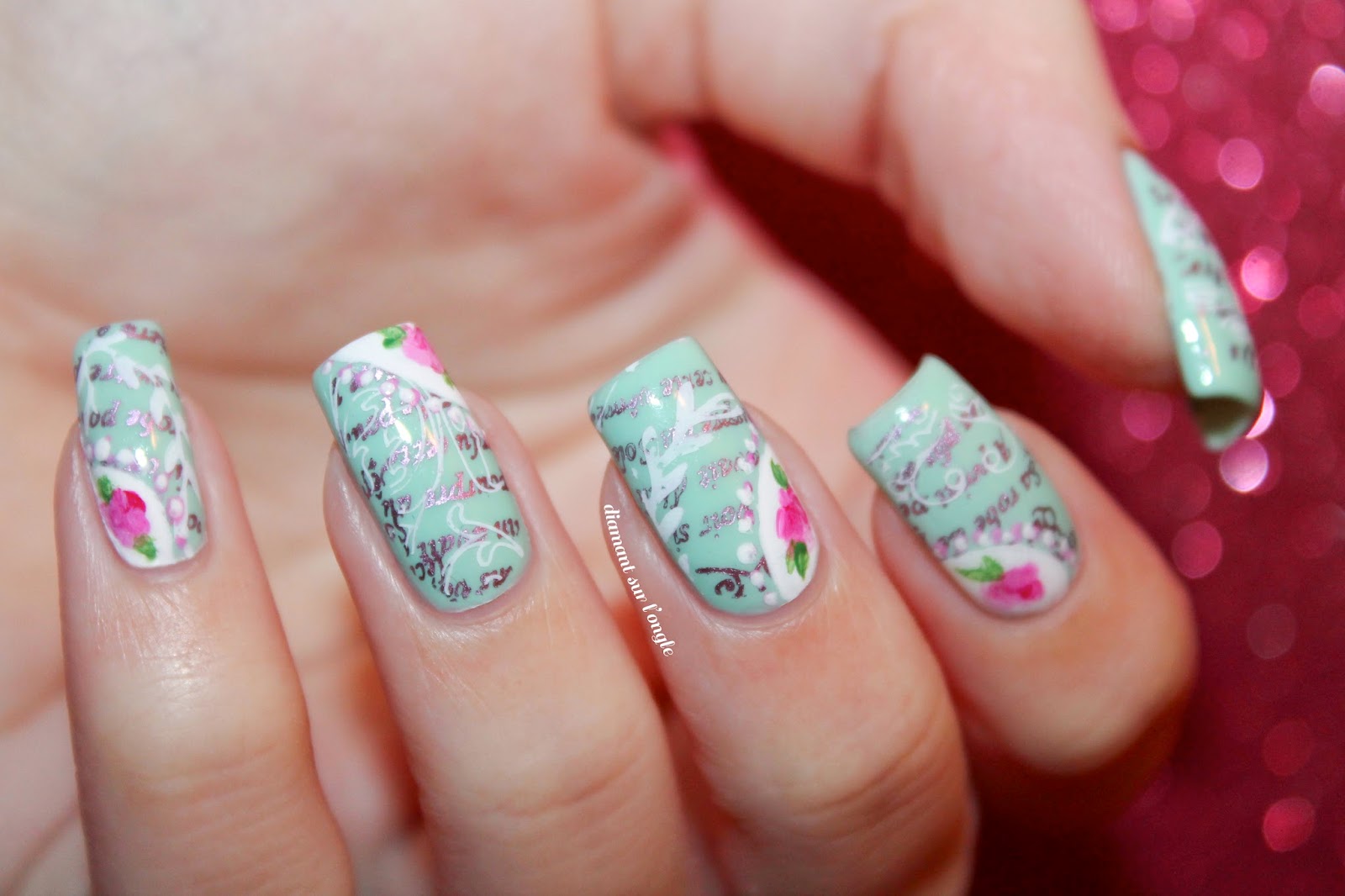 Spring Flower Nail Art