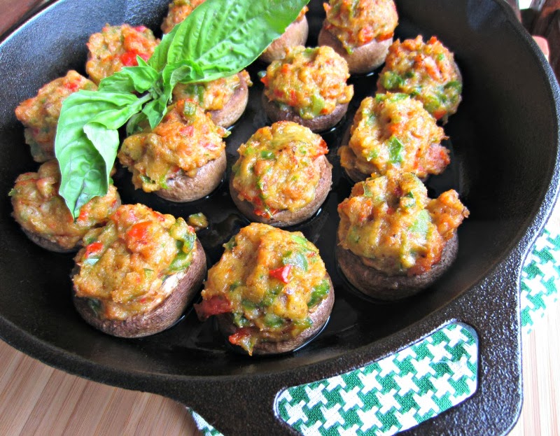 Italian Chicken Sausage Stuffed Mushrooms Renee's Kitchen Adventures