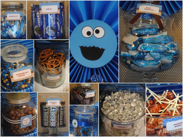 Cookie Monster Birthday party. DIY Cookie Monster decour. DIY Cookie  Monster decoratio…