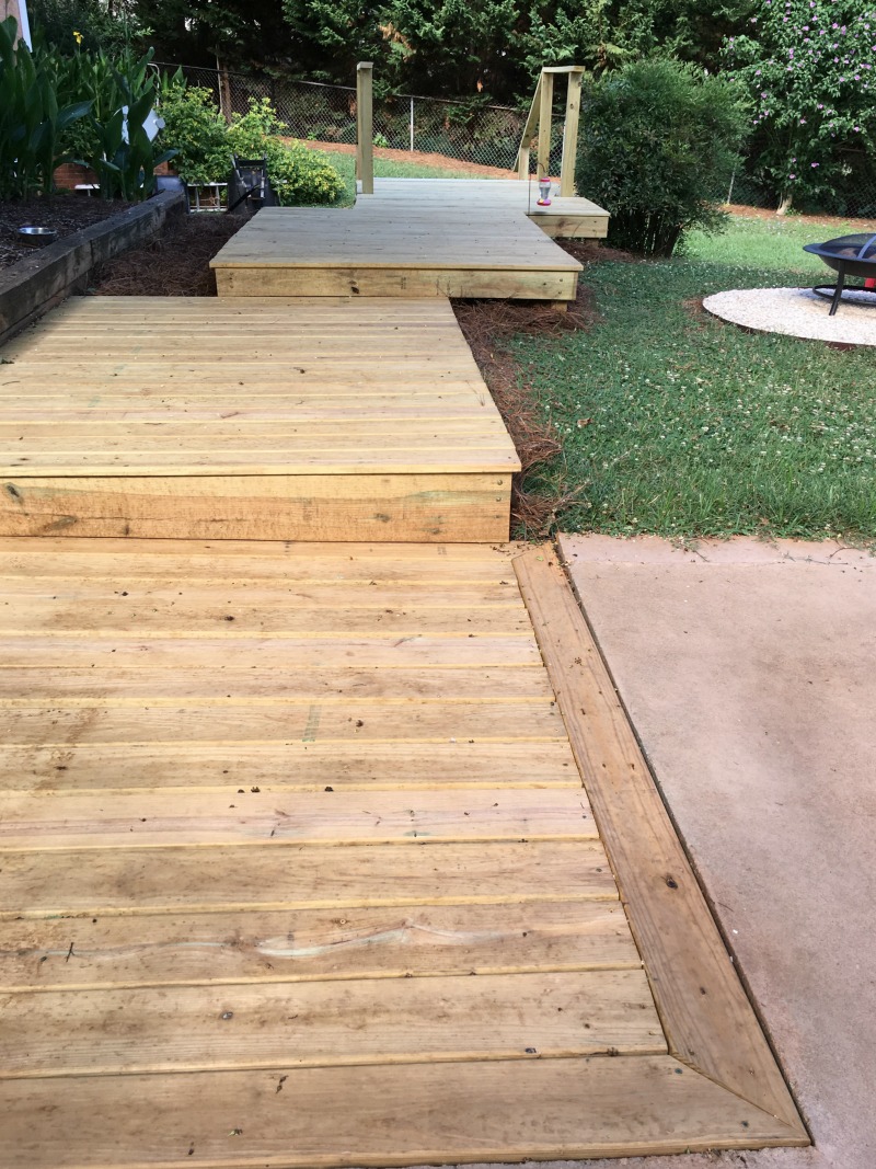 Real Girl's Realm: How to Create a Wooden Walkway in Your Yard