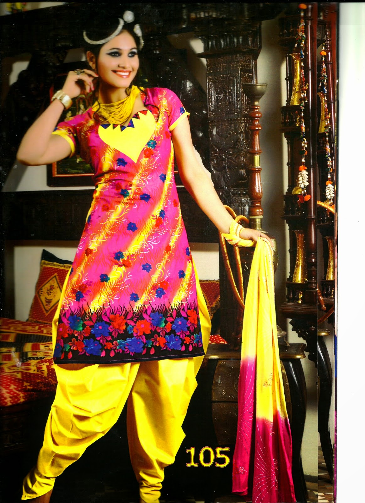 Punjabi Suits Neck Designs Party Wear Design Boutique 2014 Photos