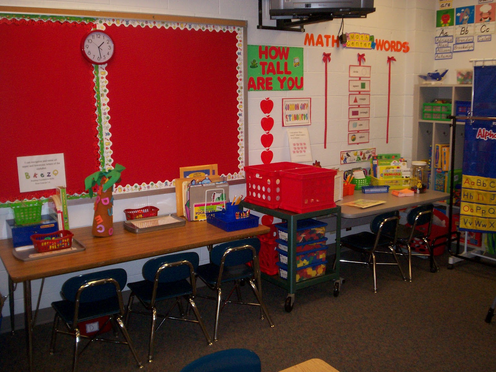 Ladybug in Kindergarten Classroom Set Up