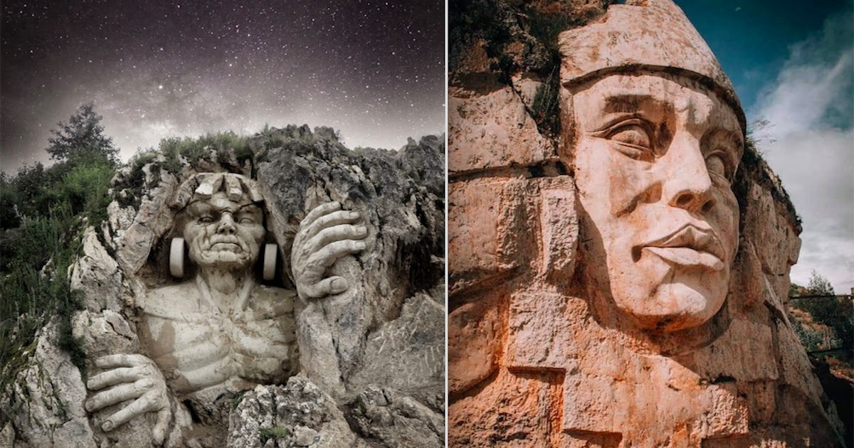 Sculptor Carves Ancient Andean Gods Into Peruvian Mountain Sculptor Carves Ancient Andean Gods Into Peruvian Mountain