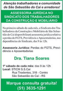 Assessoria Jurídica no STICM Caí