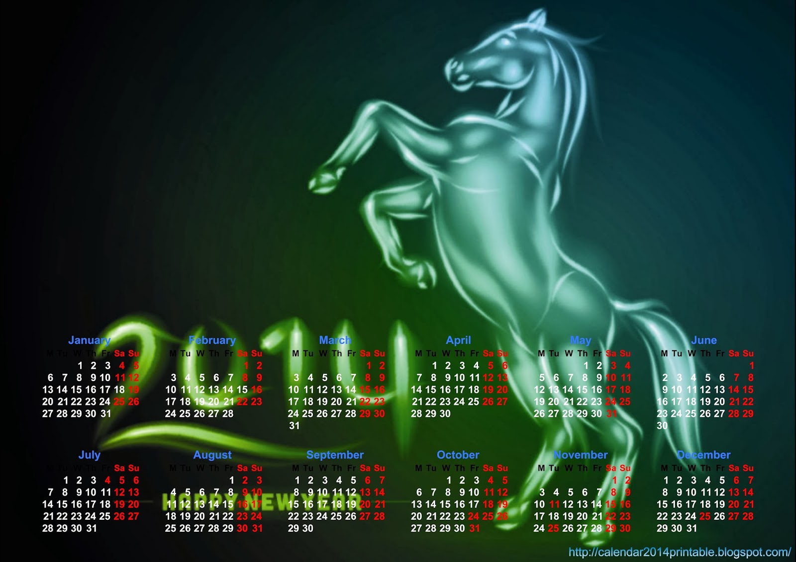 happy-2014-new-year-of-horse-calendar-2014-wallpaper-printable
