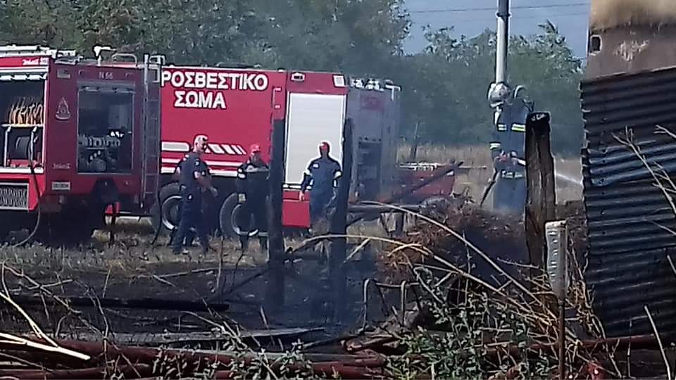 Ξάνθη: Φωτιά σε αγρόκτημα δίπλα σε κτηνοτροφική μονάδα στον Πολύσιτο - ΦΩΤΟ