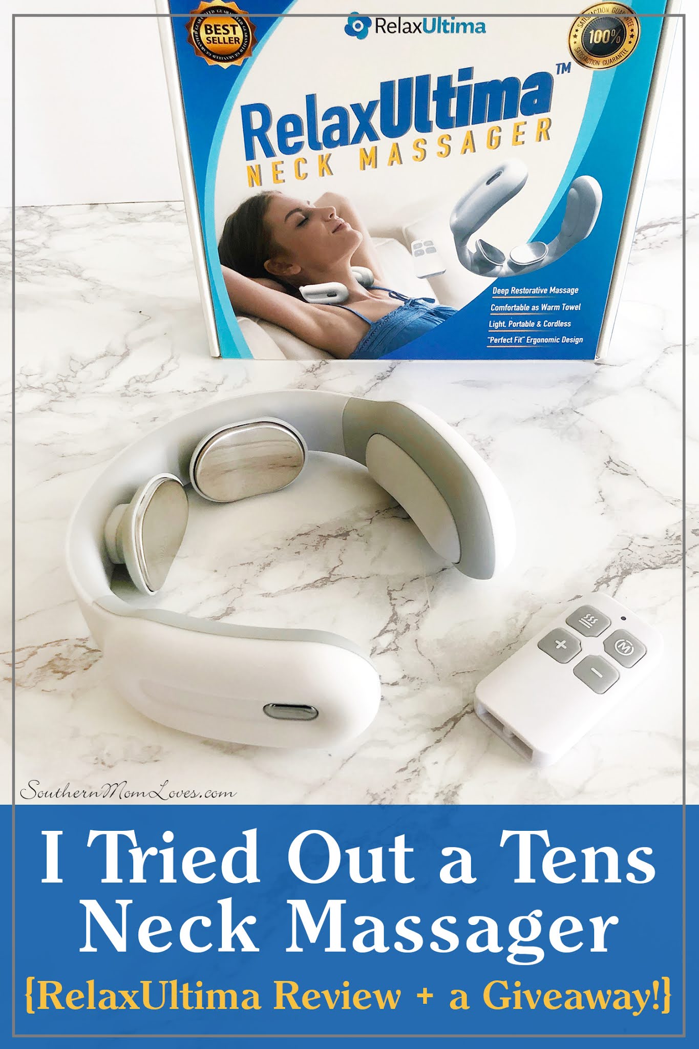 Southern Mom Loves: I Tried Out a Tens Neck Massager {RelaxUltima Review +  a Coupon Code!}