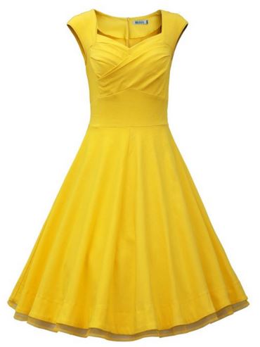 Fabulous, Unique Wedding Gown : Bright Colourful Party Swing Cocktail Dress