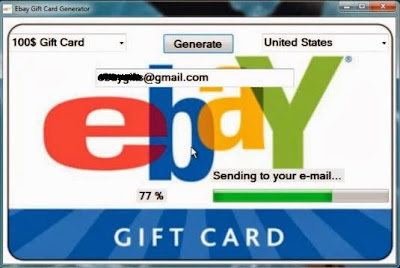 eBay gift card generator