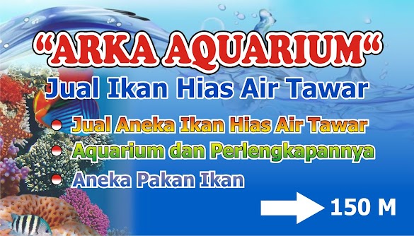 Spanduk Jual Ikan Hias desain banner kekinian