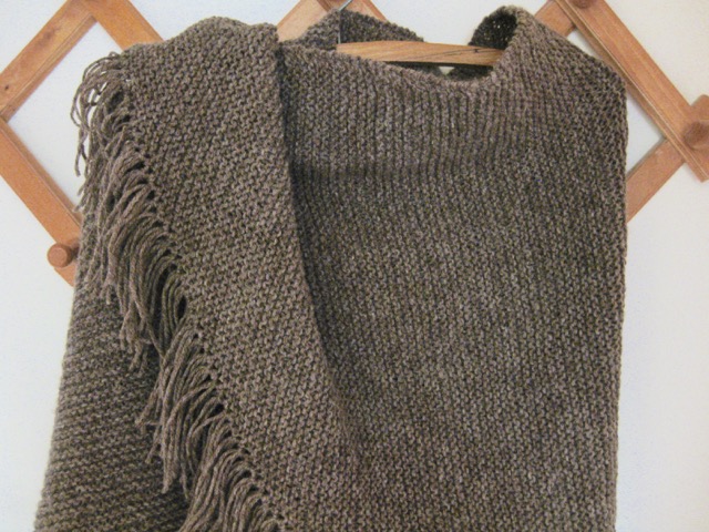Country knitted shawl