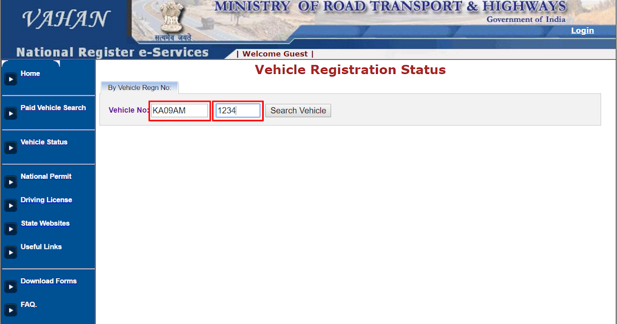 Bangalore Vehicle Owner Details Online