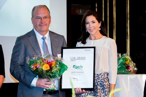 Crown Princess Mary of Denmark attended the award ceremony of the CSR Priser for social responsible entrepreneurship